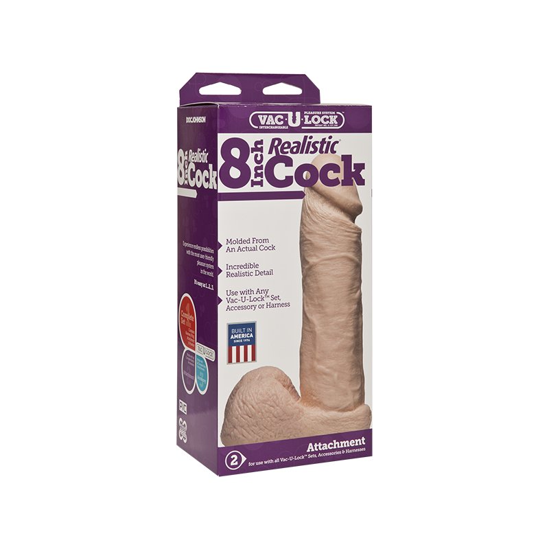 VAC U LOCK 8 Inch Realistic Cock Dildo Skin Erotikfactory Ihr Ero