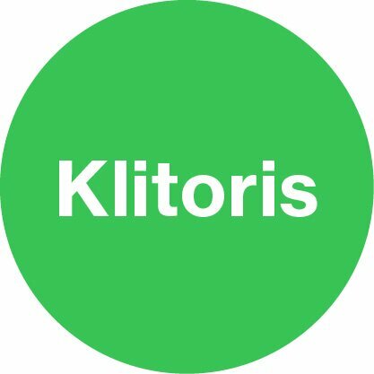 Grüner Kreis mit Klitoris-Beschriftung