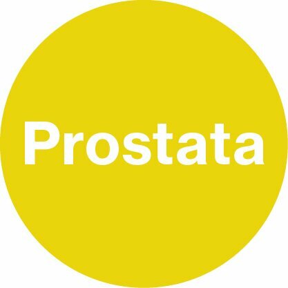 Gelber Kreis mit Prostata-Beschriftung