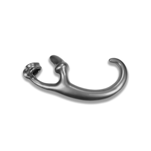 OXBALLS Alien-Schwanz mit Cocksling & Analplug aus Flex-TPR Stahlgrau