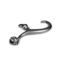 OXBALLS Alien-Schwanz mit Cocksling & Analplug aus Flex-TPR Stahlgrau