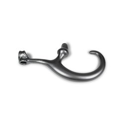 OXBALLS Alien-Schwanz mit Cocksling & Analplug aus Flex-TPR Stahlgrau