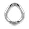 TR Oval Cockring Stainless Steel Large