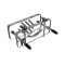 TR Hodenklemme aus Acryl mit Spikes Transparent