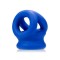 OXBALLS Tri-Squeeze Penissling mit Hodenstrecker aus TPR-Silikon-Mischung Blau