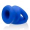 OXBALLS Tri-Squeeze Penissling mit Hodenstrecker aus TPR-Silikon-Mischung Blau