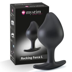 MYSTIM Rocking Force Analplug large schwarz