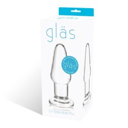 GL&Auml;S Anal-Plug aus Glas 8,9 cm