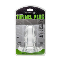 PERFECT FIT Double Tunnel M Analtunnel aus TPR Transparent