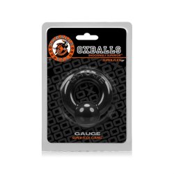 OXBALLS Gauge Penisring aus Flex-TPR Schwarz