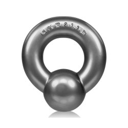 OXBALLS Gauge Penisring aus Flex-TPR Stahlgrau