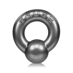 OXBALLS Gauge Penisring aus Flex-TPR Stahlgrau