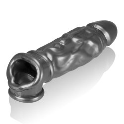 OXBALLS Butch Penishülle aus Flex-TPR Stahlgrau