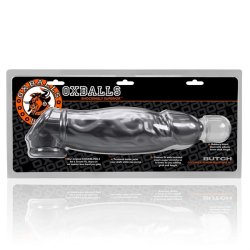 OXBALLS Butch Penishülle aus Flex-TPR Stahlgrau
