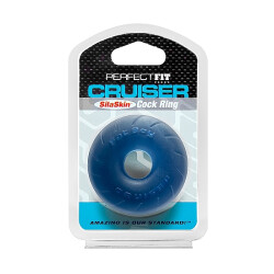 PERFECT FIT Cruiser Penis- oder Hodenring aus SilaSkin Blau