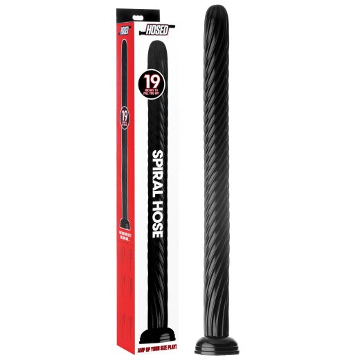 Hosed - Langer, spiral Dildo 54cm lang, schwarz