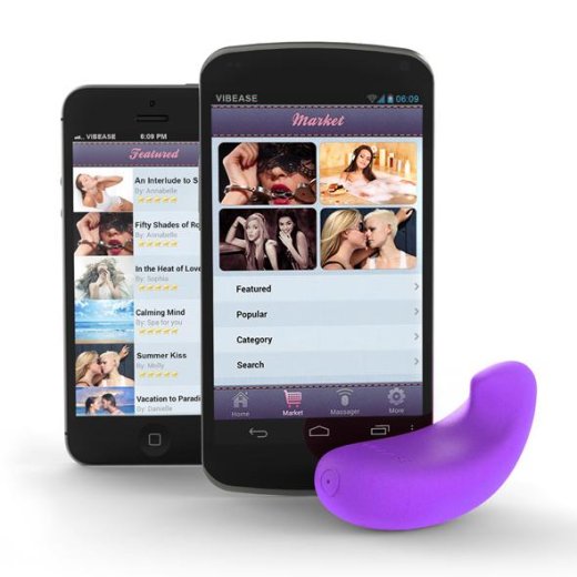 VIBEASE iphone & Android Version Vibrator Purple