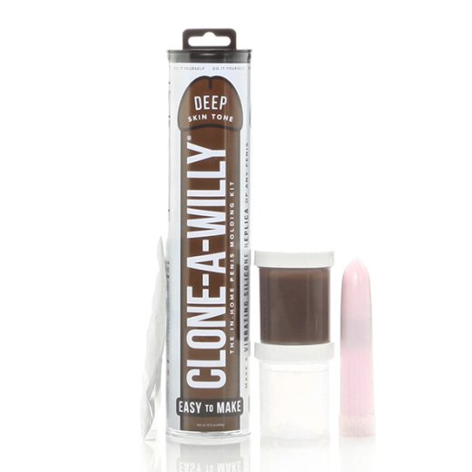 CLONE-A-WILLY Kit inkl. Vibro-Bullet Deep Skin Tone