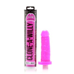 CLONE-A-WILLY Kit Glow in the Dark inkl. Vibro-Bullet Pink