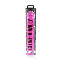 CLONE-A-WILLY Kit Glow in the Dark inkl. Vibro-Bullet Pink