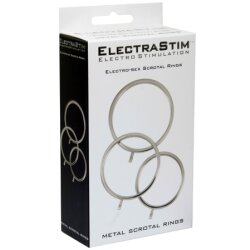 ELECTRASTIM Solid Penisring-Set aus Aluminium 3 St&uuml;ck