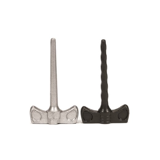 OXBALLS Cock-Screws Harnröhren Dilatoren 2-teiliges Set Schwarz/Zink