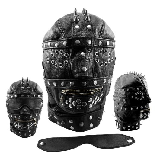 XXDreams - Leder Maske Heavy schwarz