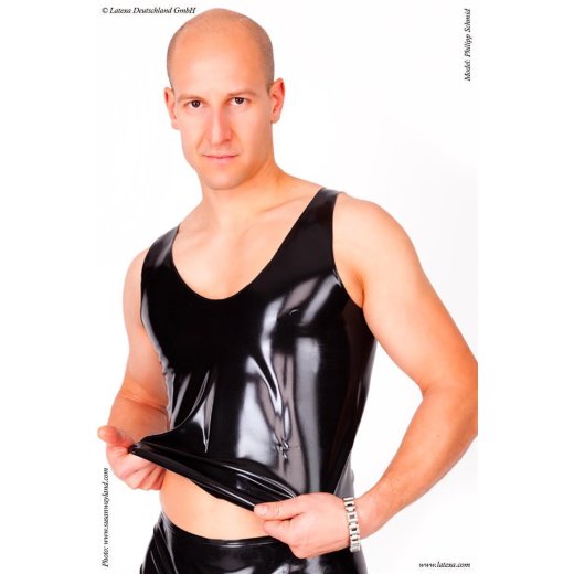 LATEXA Tank Top / Trägerhemd Latexstärke 0,4 mm Schwarz S