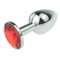 TR Jeweled light buttplug KLEIN Rot