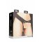 OUCH Strap On Umschnallgeschirr mit Dildo 15 cm Schwarz/Beige