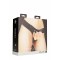 OUCH Strap On Umschnallgeschirr mit Dildo 20 cm Schwarz/Beige