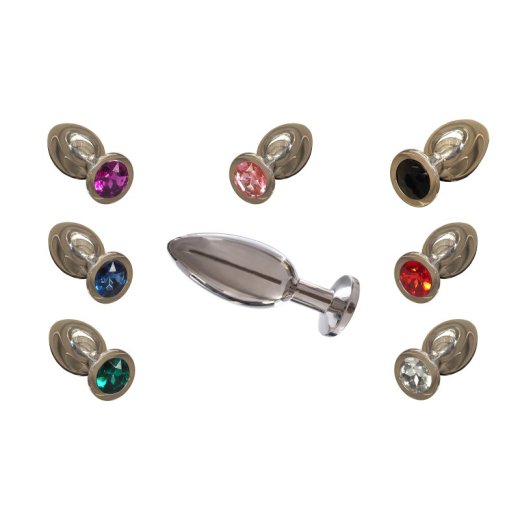 TR Jeweled  Analplug schwer mit Kunststein