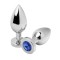 TR Jeweled Analplug KLEIN schwer Blau