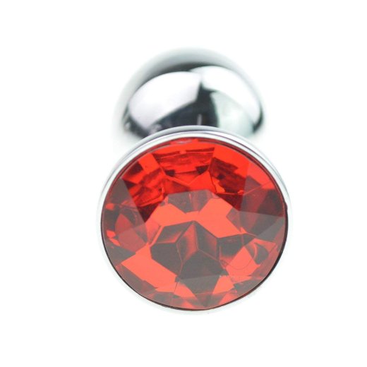 TR Jeweled Analplug MITTEL schwer Rot