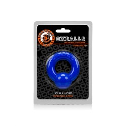OXBALLS Gauge Penisring aus Flex-TPR Blau