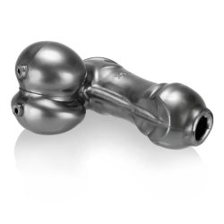 OXBALLS Sackjack Elektro Version aus Flex-TPR Stahlgrau