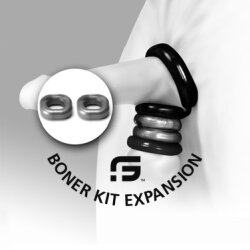 SPORT FUCKER Boner Expansion 2 Pack Penis- oder Hodenringe aus TPR und Silikon schwarz