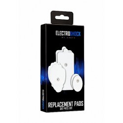 ELECTRO SHOCK  Auswechselbares Aufklebe-Pads-Set 3x2 weiss