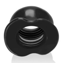 OXBALLS Pighole FF ausgeh&ouml;hlter Analplug aus Premium Silikon schwarz