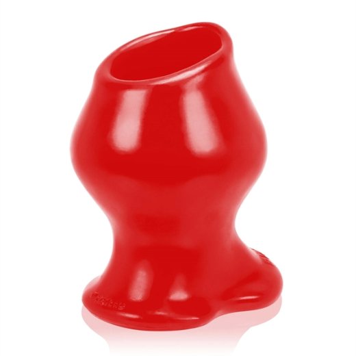 OXBALLS Pighole-FF Hohler Analplug aus Platinum Silikon Rot
