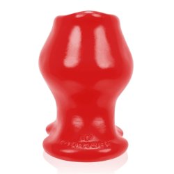OXBALLS Pighole-FF Hohler Analplug aus Platinum Silikon Rot