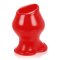 OXBALLS Pighole-FF Hohler Analplug aus Platinum Silikon Rot