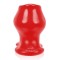 OXBALLS Pighole-FF Hohler Analplug aus Platinum Silikon Rot