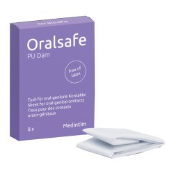MEDINTIM Oral Safe T&uuml;cher PU Latexfrei Vanille 8 Stk.
