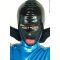 LATEXA Unisex Maske mit verst&auml;rkten &Ouml;ffnungen f&uuml;r Augen. Nase &amp; Mund Schwarz