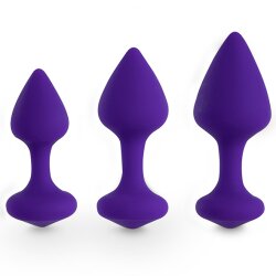 FEELZTOYS Bibi Butt Plug 3er Set  Purple