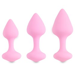 FEELZTOYS Bibi Butt Plug 3er Set Pink