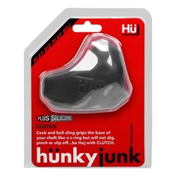 HÜNKYJUNK Clutch Penis- & Hoden-Sling Schwarz