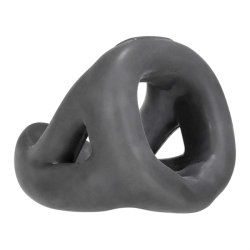 HÜNKYJUNK Slingshot 3-teiliger Penis- & Hodenring Grau