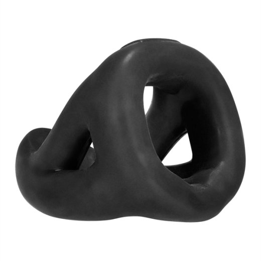HÜNKYJUNK Slingshot 3-teiliger Penis- & Hodenring Schwarz